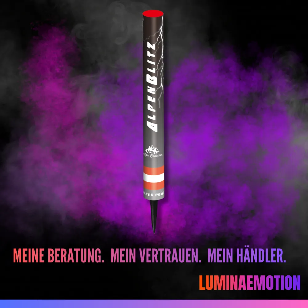 Römische Lichterbündel "Alpen Blitz", 196 Schuss