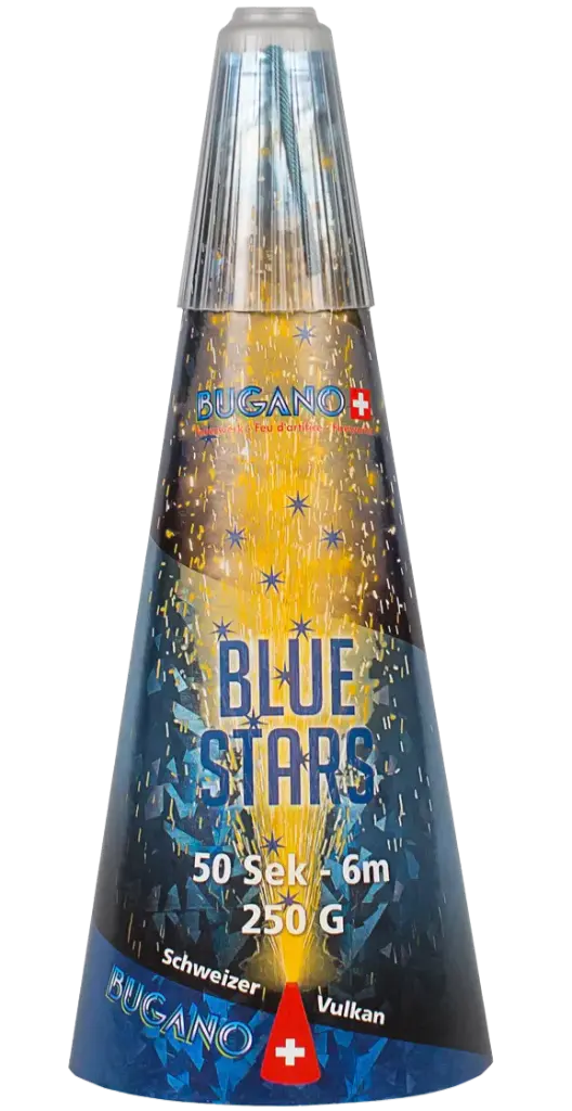 [00004] BUGANO VULKAN "Azzurro" - Goldblüten + blaue Sterne