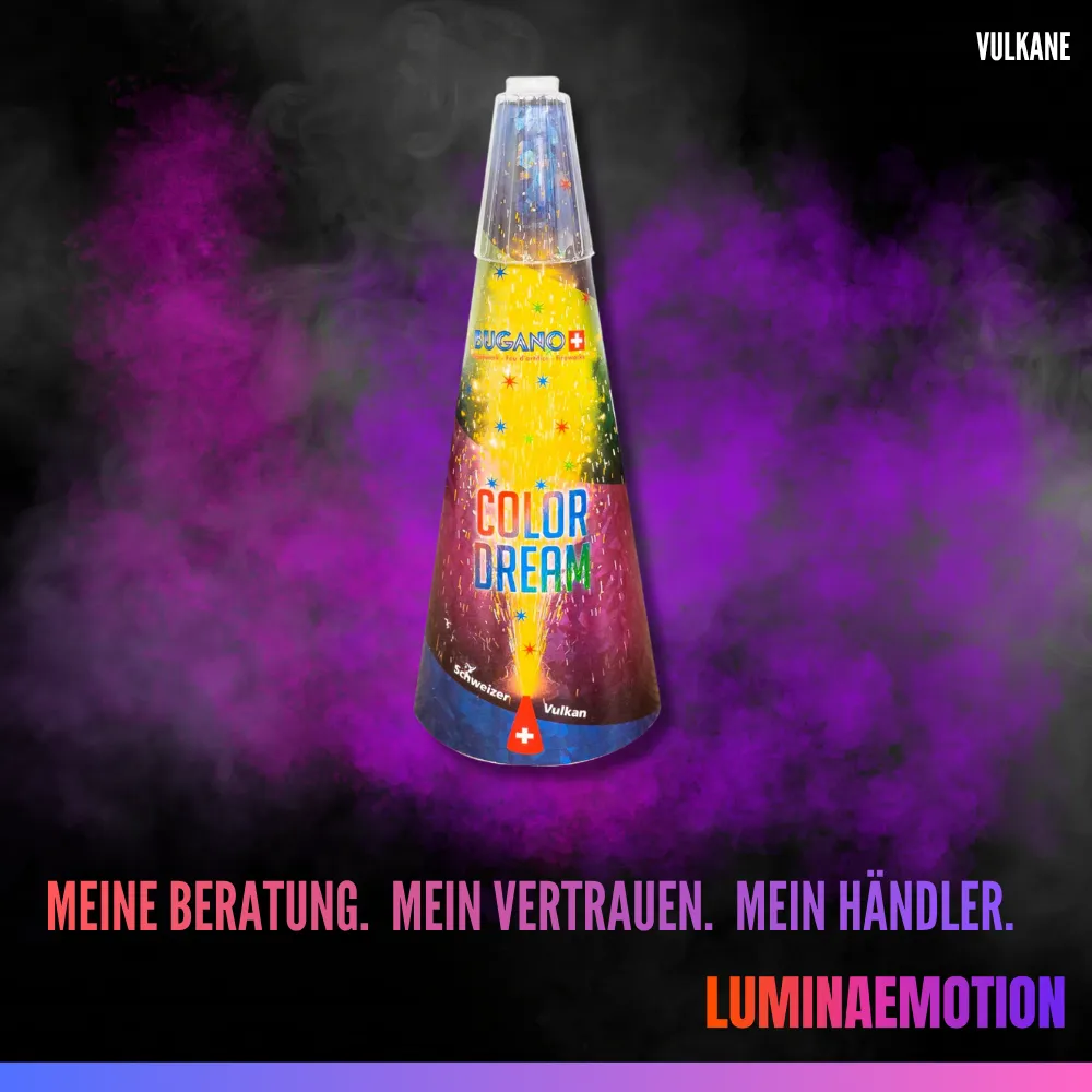 [00010] BUGANO VULKAN "Color Dream" - Goldblüten + bunte Sterne
