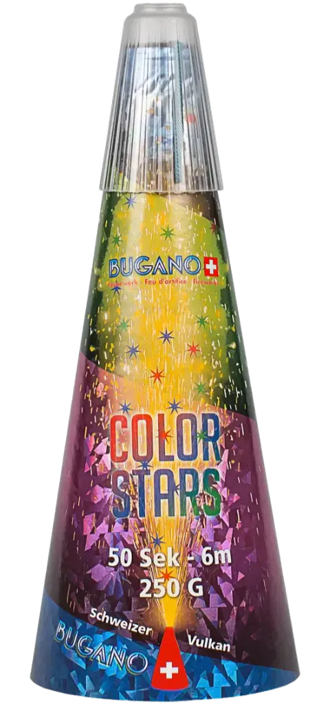 [00010] BUGANO VULKAN "Color Dream" - Goldblüten + bunte Sterne