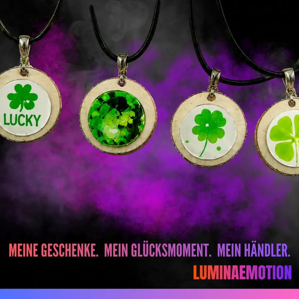 Kette mit Holz/Glas Anhänger