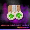 Ohrstecker Holz/Glas